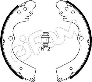 Cifam 153-384 - Kit ganasce freno autozon.pro