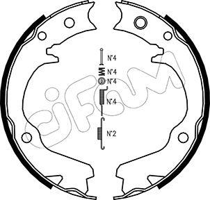 Cifam 153-386K - Kit ganasce, Freno stazionamento autozon.pro