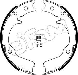 Cifam 153-386 - Kit ganasce, Freno stazionamento autozon.pro