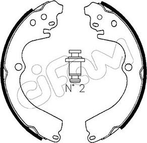 Cifam 153-383 - Kit ganasce freno autozon.pro