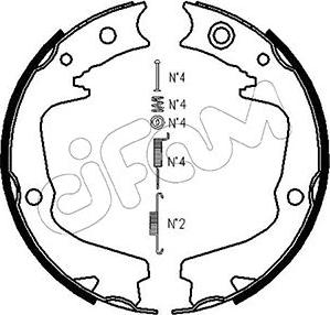 Cifam 153-387K - Kit ganasce, Freno stazionamento autozon.pro