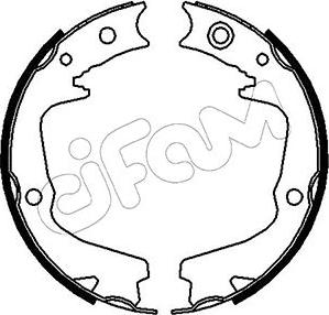 Cifam 153-387 - Kit ganasce, Freno stazionamento autozon.pro