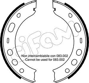 Cifam 153-336 - Kit ganasce, Freno stazionamento autozon.pro