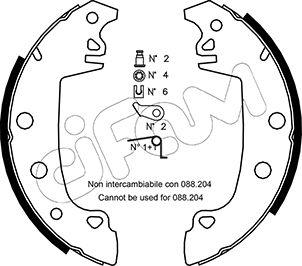 Cifam 153-324K - Kit ganasce freno autozon.pro