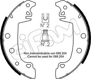 Cifam 153-324 - Kit ganasce freno autozon.pro