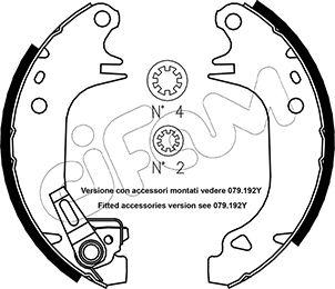 Cifam 153-320Y - Kit ganasce freno autozon.pro