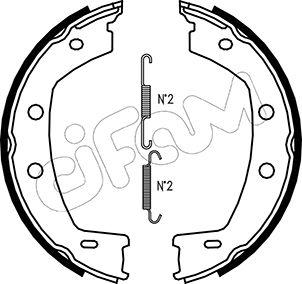 Cifam 153-374K - Kit ganasce, Freno stazionamento autozon.pro