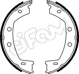 Cifam 153-374 - Kit ganasce, Freno stazionamento autozon.pro