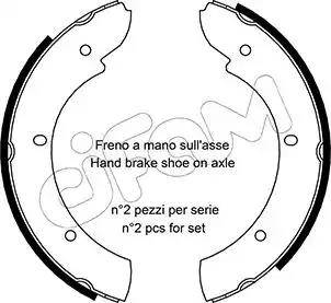 Cifam 153-371 - Kit ganasce, Freno stazionamento autozon.pro