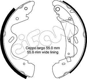 Cifam 153-291 - Kit ganasce freno autozon.pro