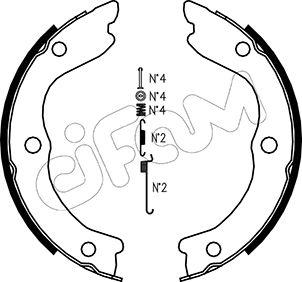 Cifam 153-293K - Kit ganasce, Freno stazionamento autozon.pro