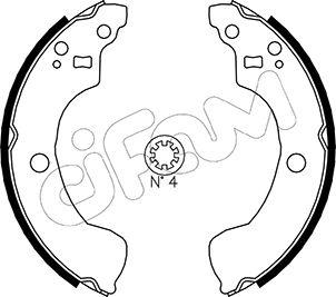 Cifam 153-292 - Kit ganasce freno autozon.pro