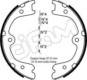 Cifam 153-297K - Kit ganasce, Freno stazionamento autozon.pro