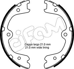 Cifam 153-297 - Kit ganasce, Freno stazionamento autozon.pro