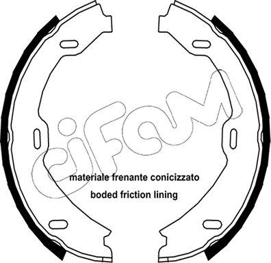 Cifam 153-241 - Kit ganasce, Freno stazionamento autozon.pro