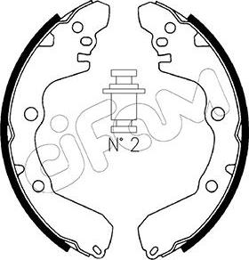 Cifam 153-256 - Kit ganasce freno autozon.pro