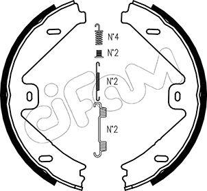 Cifam 153-250K - Kit ganasce, Freno stazionamento autozon.pro