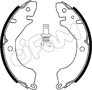 Cifam 153-253 - Kit ganasce freno autozon.pro