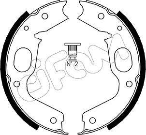 Cifam 153-264 - Kit ganasce, Freno stazionamento autozon.pro