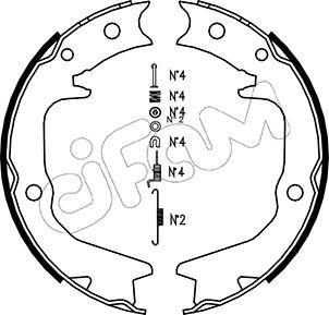 Cifam 153-265K - Kit ganasce, Freno stazionamento autozon.pro