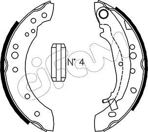 Cifam 153-266 - Kit ganasce freno autozon.pro