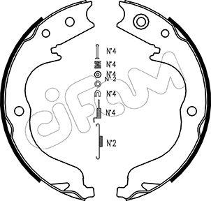 Cifam 153-268K - Kit ganasce, Freno stazionamento autozon.pro