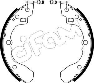 Cifam 153-213 - Kit ganasce freno autozon.pro