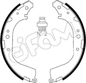 Cifam 153-280 - Kit ganasce freno autozon.pro