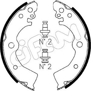 Cifam 153-281 - Kit ganasce freno autozon.pro