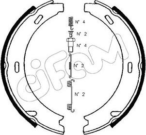 Cifam 153-234K - Kit ganasce, Freno stazionamento autozon.pro