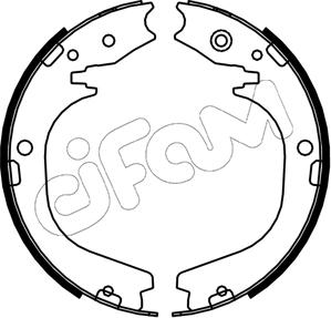 Cifam 153-754 - Kit ganasce, Freno stazionamento autozon.pro