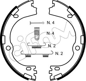 Cifam 153-752K - Kit ganasce, Freno stazionamento autozon.pro