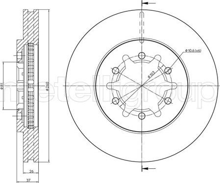 Cifam 800-1571 - Discofreno autozon.pro