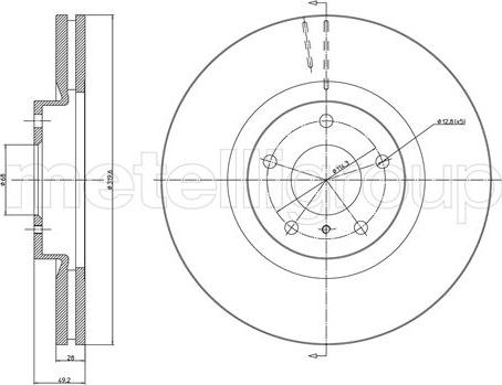 Cifam 800-1070C - Discofreno autozon.pro