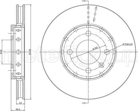 Cifam 800-1371C - Discofreno autozon.pro