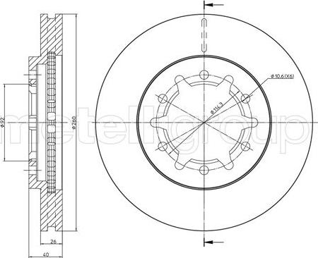 Cifam 800-1708 - Discofreno autozon.pro