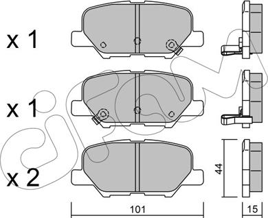 Cifam 822-995-0 - Kit pastiglie freno, Freno a disco autozon.pro