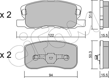 Cifam 822-940-0 - Kit pastiglie freno, Freno a disco autozon.pro