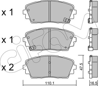 Cifam 822-941-0 - Kit pastiglie freno, Freno a disco autozon.pro