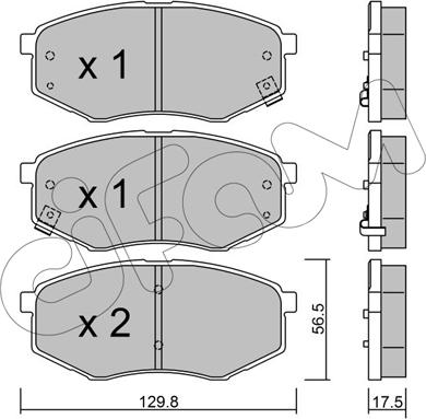 Cifam 822-942-0 - Kit pastiglie freno, Freno a disco autozon.pro