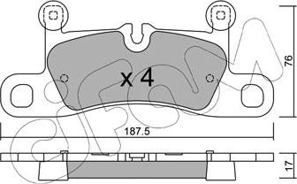 Cifam 822-958-0 - Kit pastiglie freno, Freno a disco autozon.pro