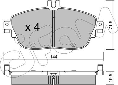 Cifam 822-965-0 - Kit pastiglie freno, Freno a disco autozon.pro