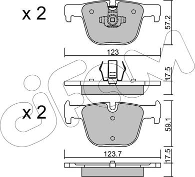 Cifam 822-963-0 - Kit pastiglie freno, Freno a disco autozon.pro