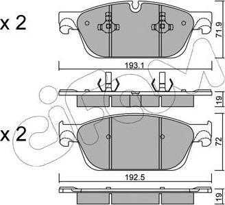 Cifam 822-967-0 - Kit pastiglie freno, Freno a disco autozon.pro