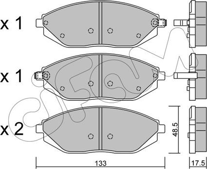 Cifam 822-908-0 - Kit pastiglie freno, Freno a disco autozon.pro