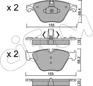 Cifam 822-918-0 - Kit pastiglie freno, Freno a disco autozon.pro