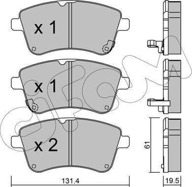 Cifam 822-913-0 - Kit pastiglie freno, Freno a disco autozon.pro