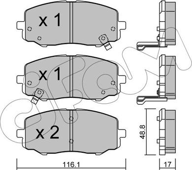 Cifam 822-912-0 - Kit pastiglie freno, Freno a disco autozon.pro