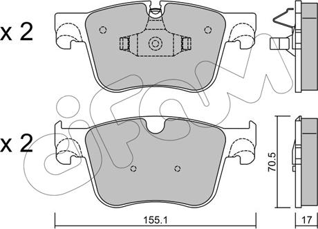 Cifam 822-985-0 - Kit pastiglie freno, Freno a disco autozon.pro