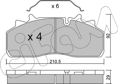 Cifam 822-932-0 - Kit pastiglie freno, Freno a disco autozon.pro